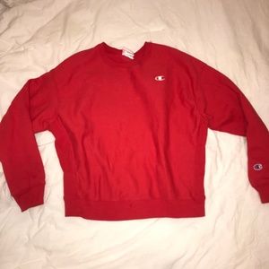Champion Bright Red Sweat Shirt